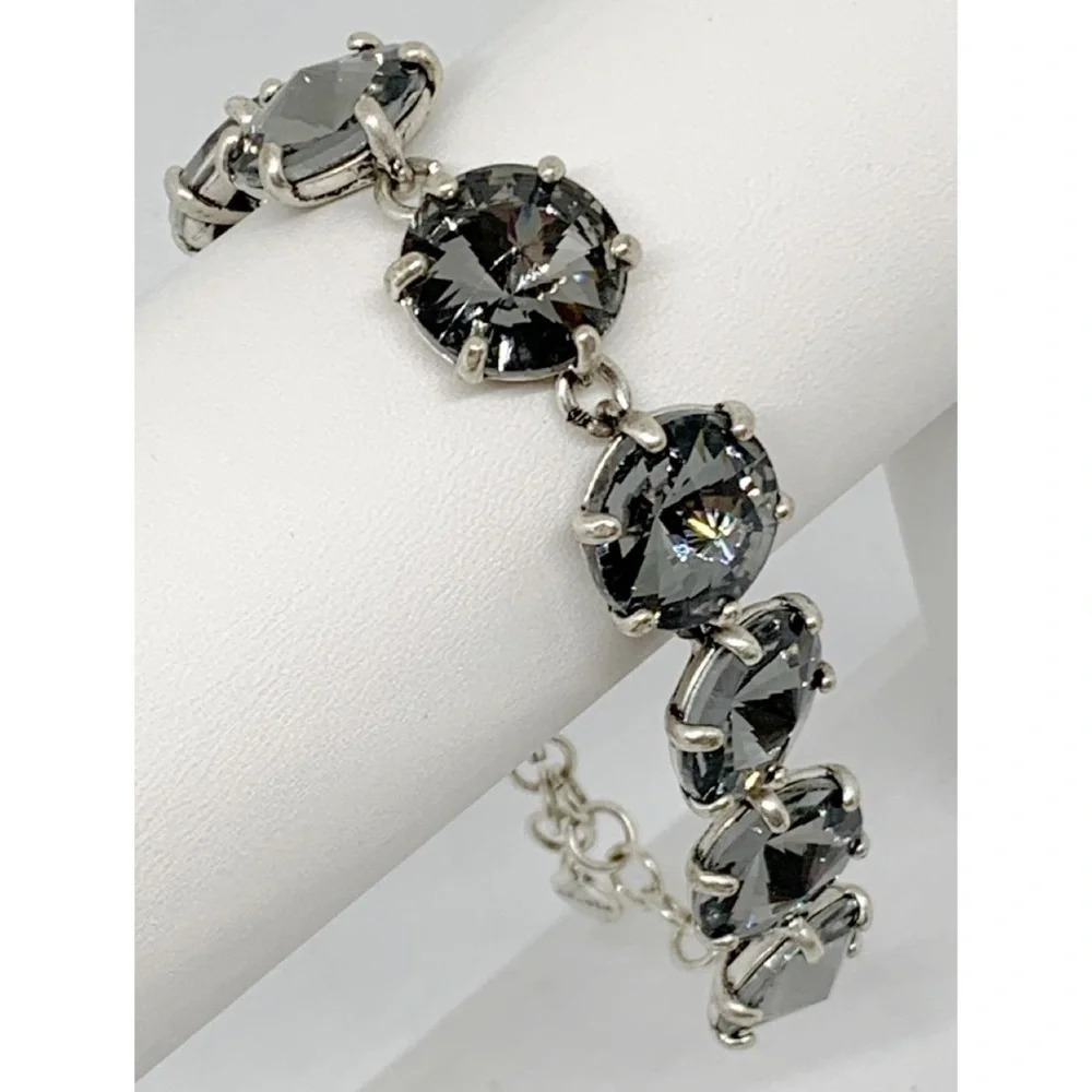 Stella & Dot Amelie Charcoal Crystal Bracelet